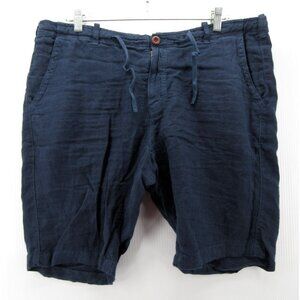Benson Shorts 34 Linen Casual Drawstring Summer Resortwear Preppy Knit